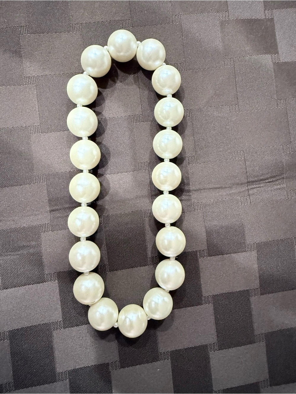 Beautiful Large Faux Pearl Necklace Choker Dress Jewelry Formal, 16mm pearl